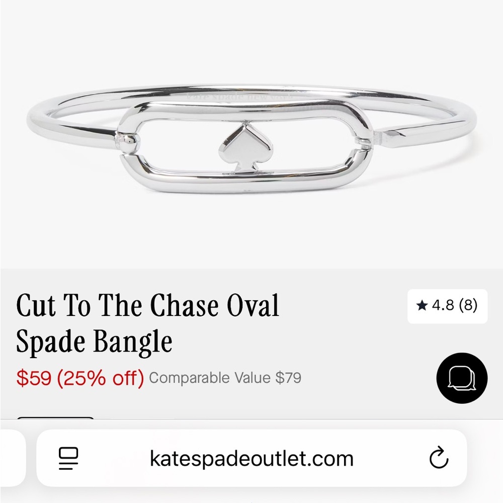 Kate Spade Silver Bracelet NWT